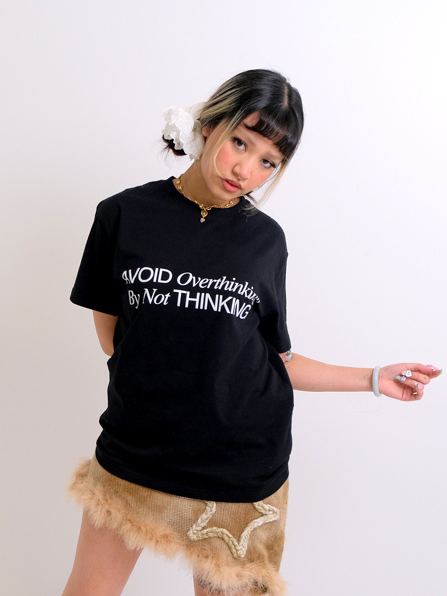 Avoid Thinking T-Shirt in Black