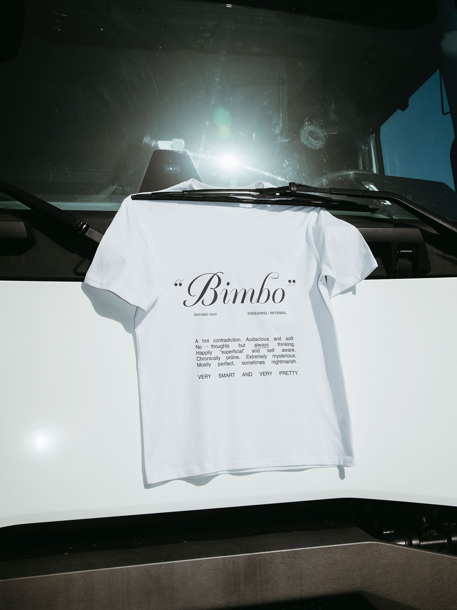 Bimbo Manifesto T-Shirt in White