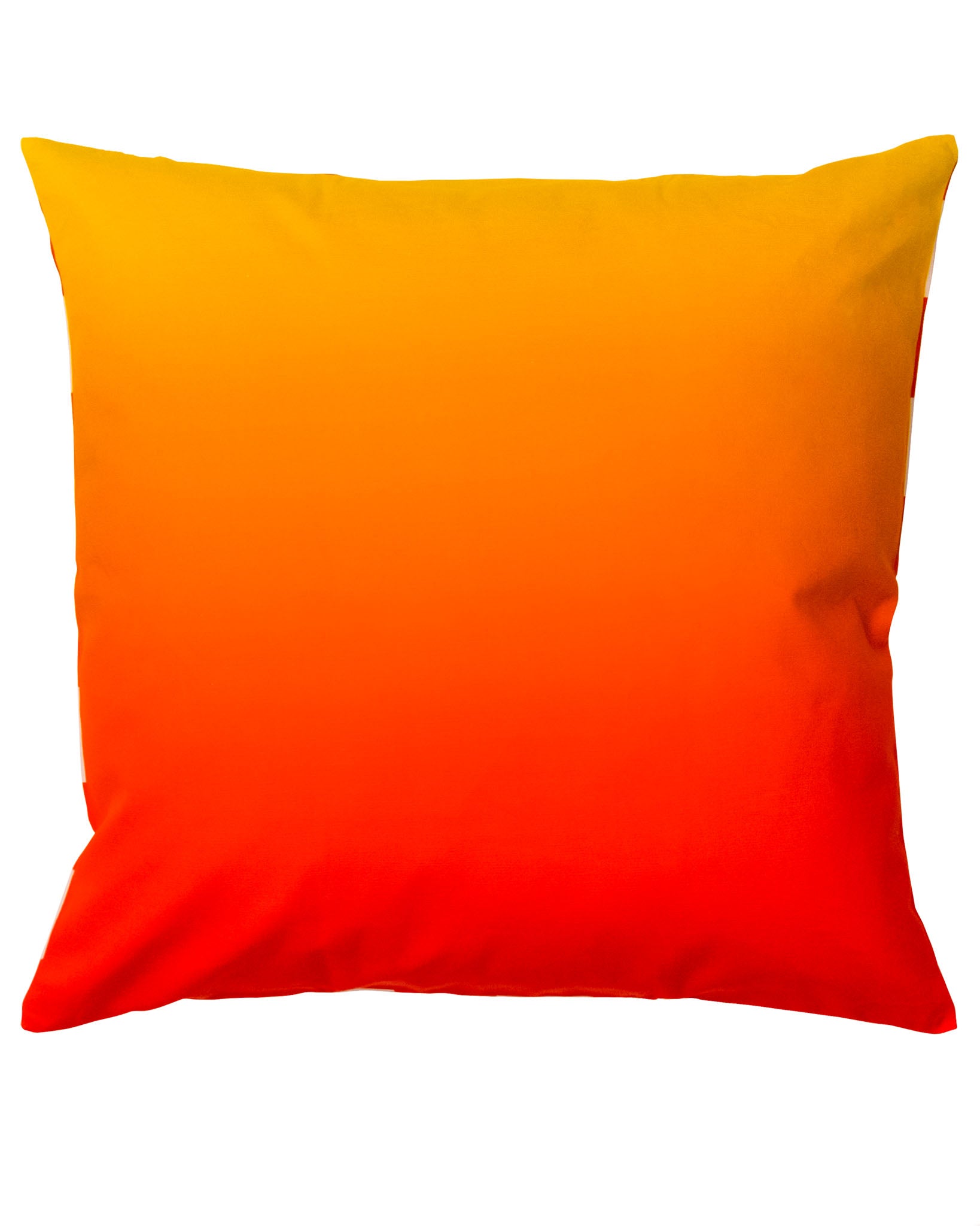 Double Sided: Sunset Red Checkerboard Cushion Cover