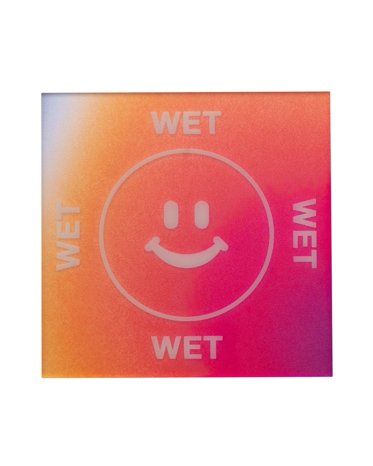 Wet Smiley Card Coaster
