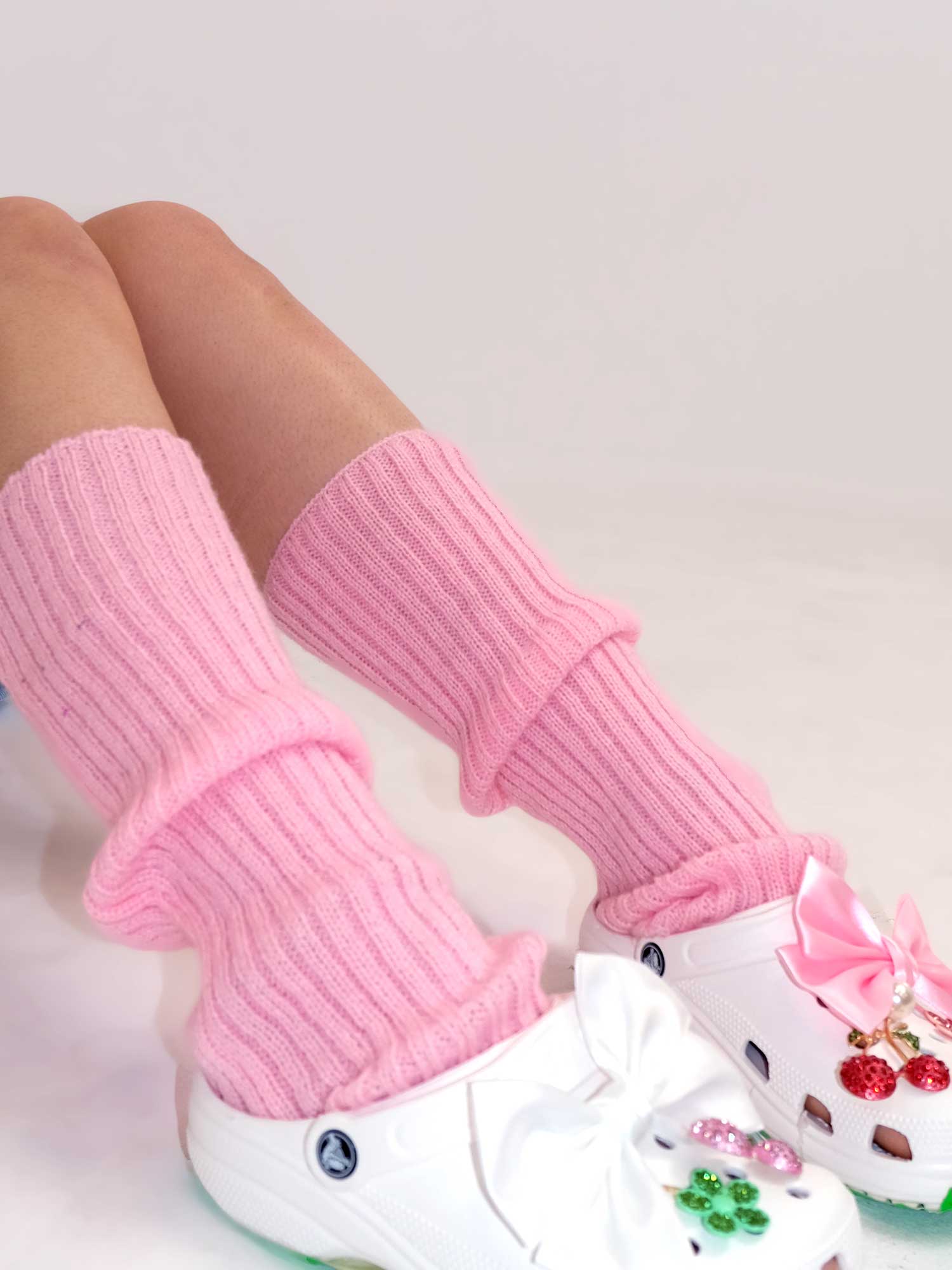 Baby Pink Classic Ribbed Limb Warmers